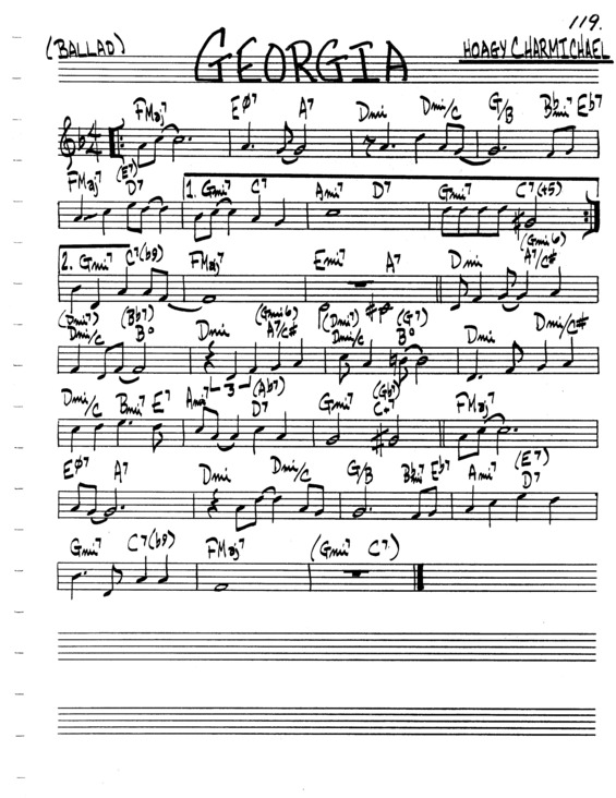 Partitura da música Georgia v.6