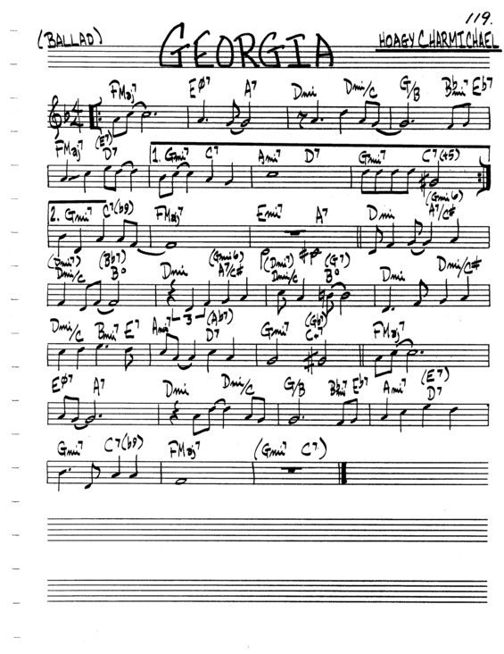 Partitura da música Georgia v.6