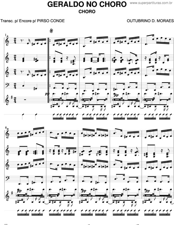 Partitura da música Geraldo No Choro v.4