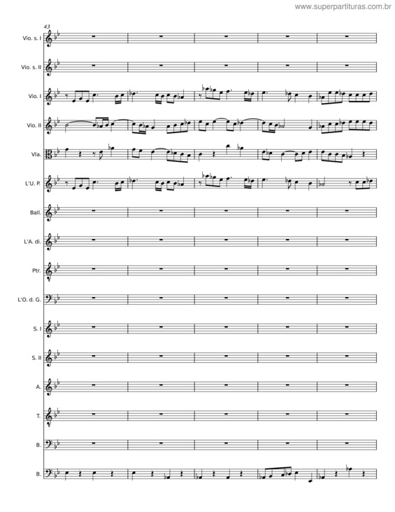 Partitura da música Gesù Cristo Negato Da Pietro – Johann Joseph Fux v.4