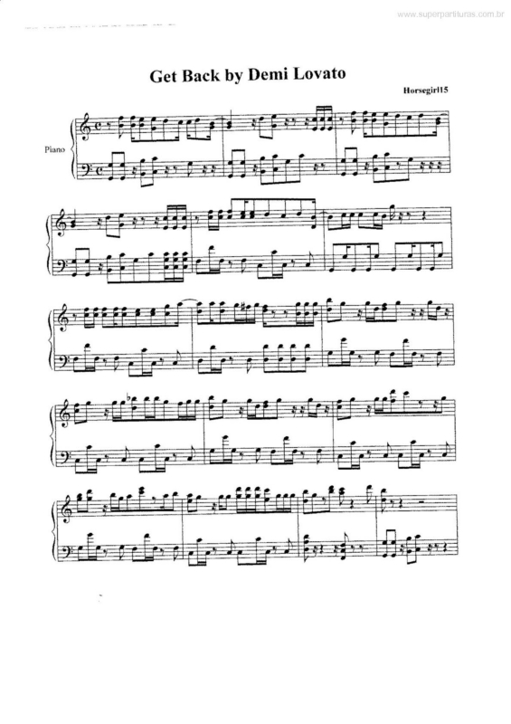 Partitura da música Get Back v.3