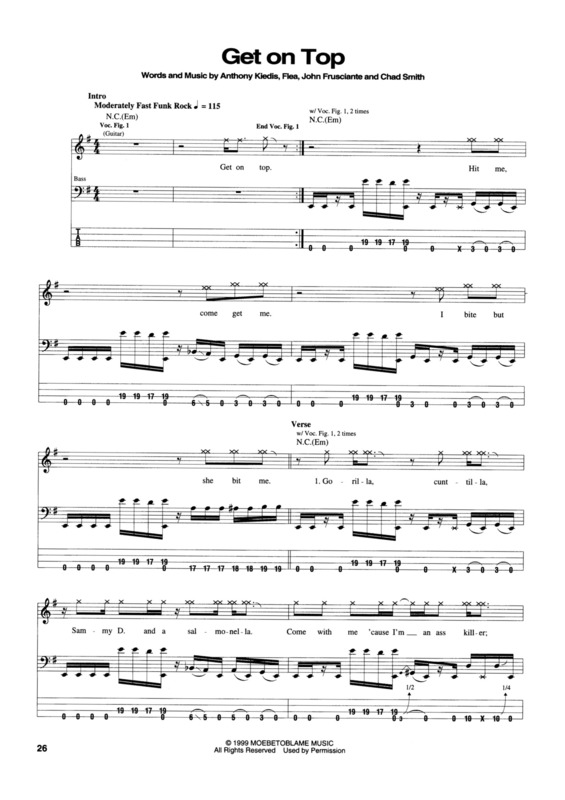 Partitura da música Get On Top v.3