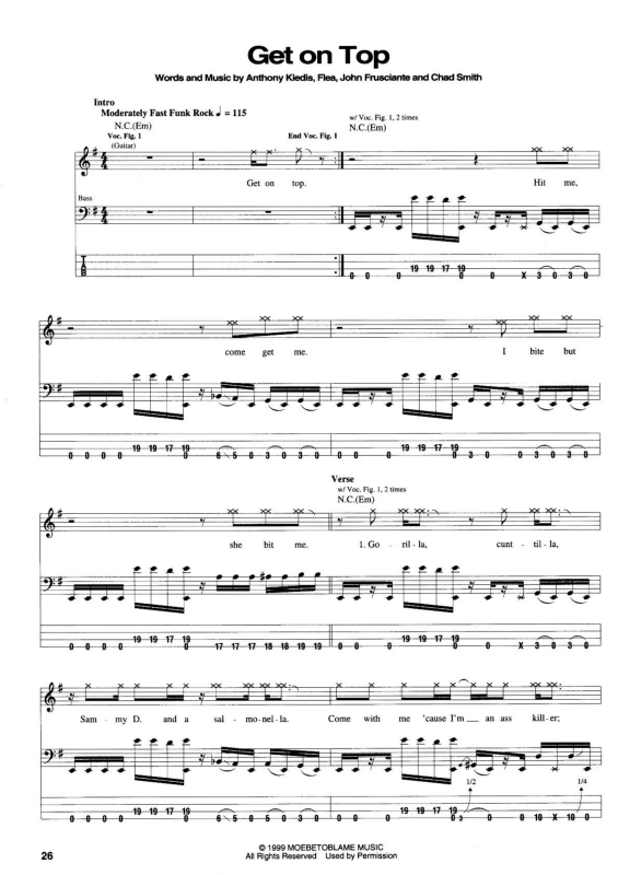 Partitura da música Get on Top