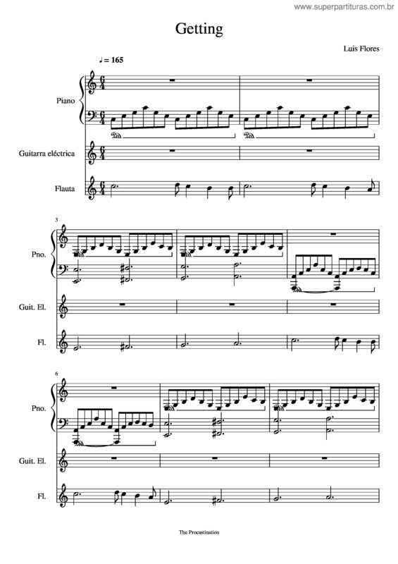 Partitura da música Getting