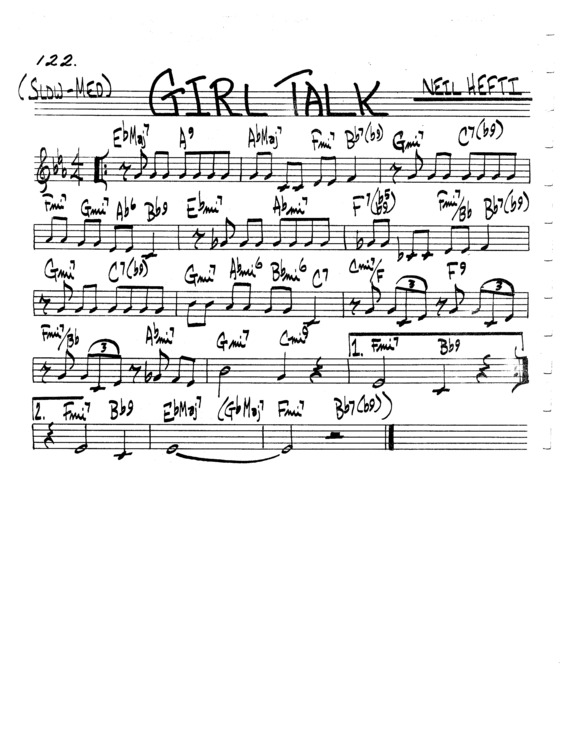 Partitura da música Girl Talk v.3