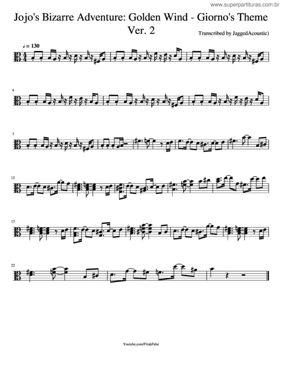 Partitura da música Girono`S Theme Viola