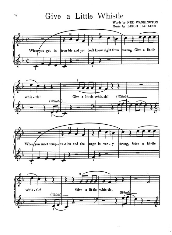 Partitura da música Give A Little Whistle v.3