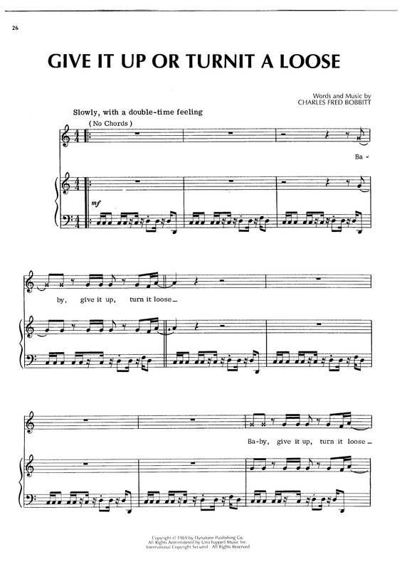 Partitura da música Give It Up Or Turnit A Losse