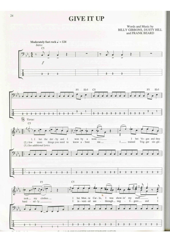 Partitura da música Give It Up v.2