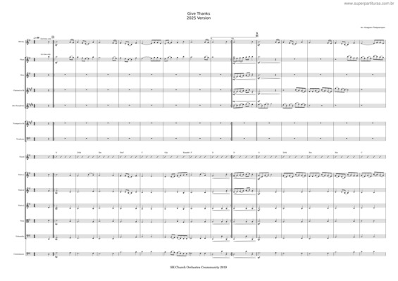 Partitura da música Give Thanks – Don Moen