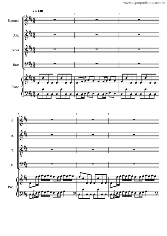 Partitura da música Gloria – Rv589 01 Gloria In Excelsis