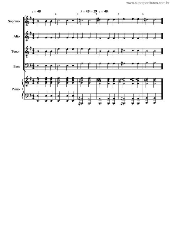 Partitura da música Gloria – Rv589 04 Gratias Agimus Tibi