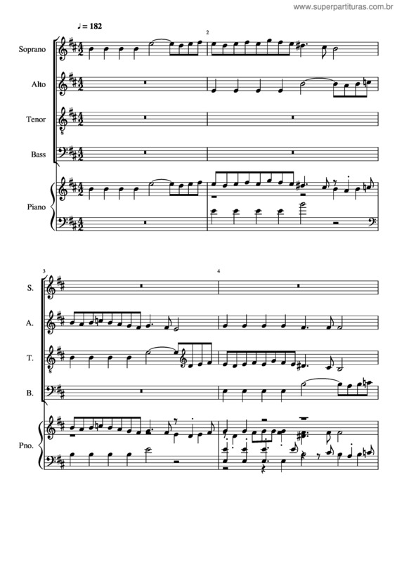 Partitura da música Gloria – Rv589 05 Propter Magnam Gloriam Tuam