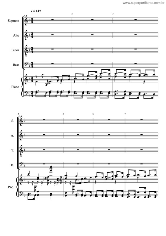 Partitura da música Gloria – Rv589 07 Domine Fili Unigenite