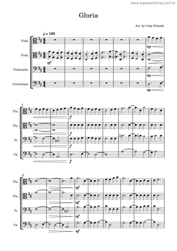 Partitura da música Gloria, In Excelsis Deo – Misc Traditional The Gloria