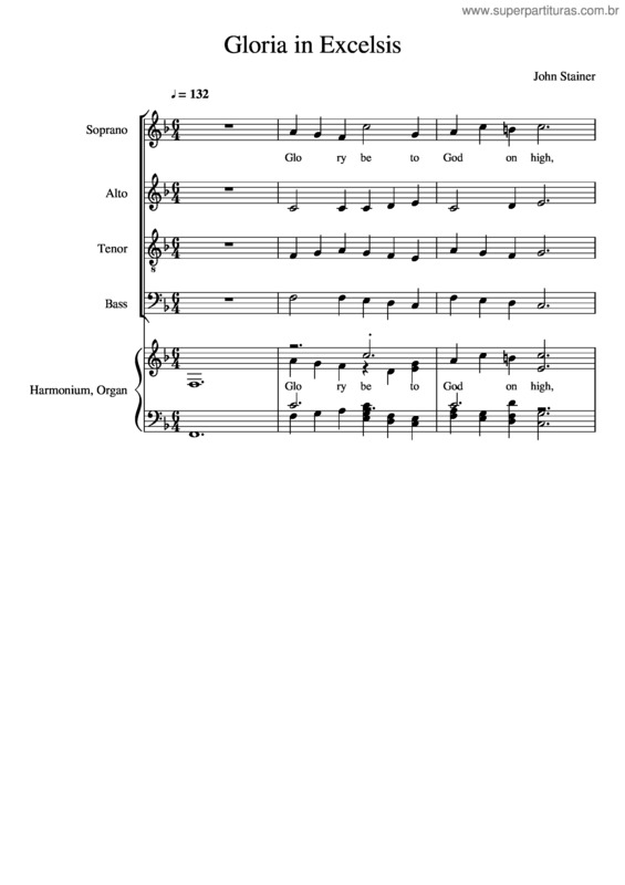 Partitura da música Gloria In Excelsis v.2