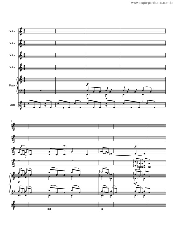 Partitura da música Gloria Tibi