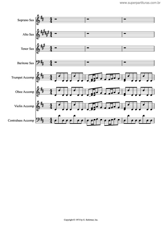 Partitura da música Gloria Vivaldi 1