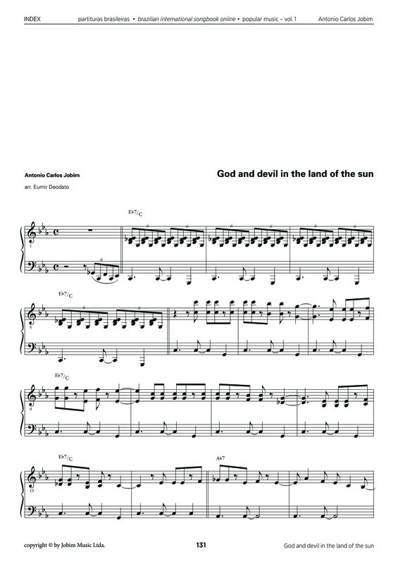 Partitura da música God And The Devil In The Land Of The Sun