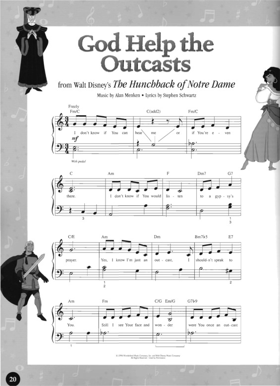 Partitura da música God Help The Outcasts