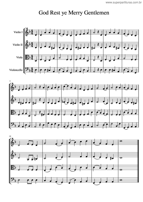Partitura da música God Rest Ye Merry Gentlemen v.3