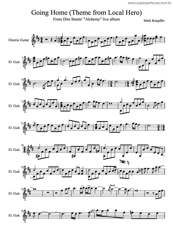 Partitura da música Going Home v.3