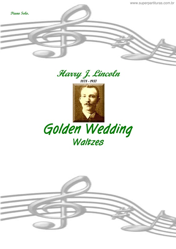 Partitura da música Golden Wedding