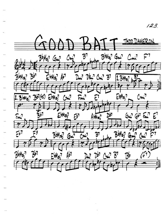 Partitura da música Good Bait v.3