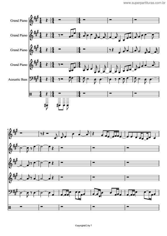 Partitura da música Good–Bye Days