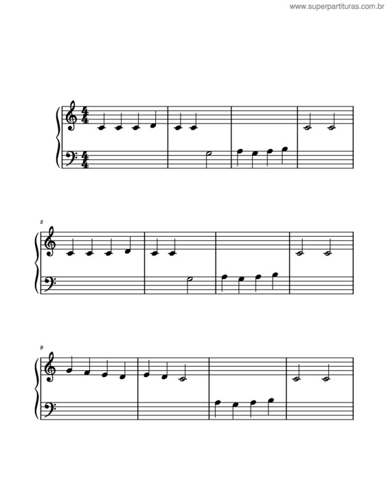 Partitura da música Good King Wenceslas – John Mason Neale/Sina P20