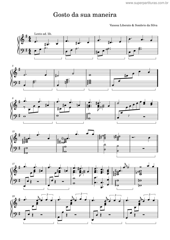 Partitura da música Gosto Da Sua Maneira