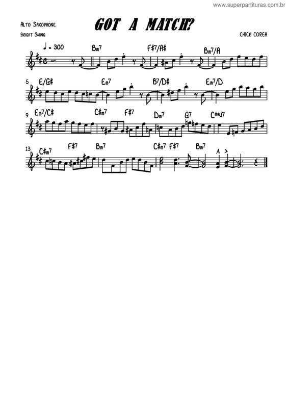 Partitura da música Got A Match