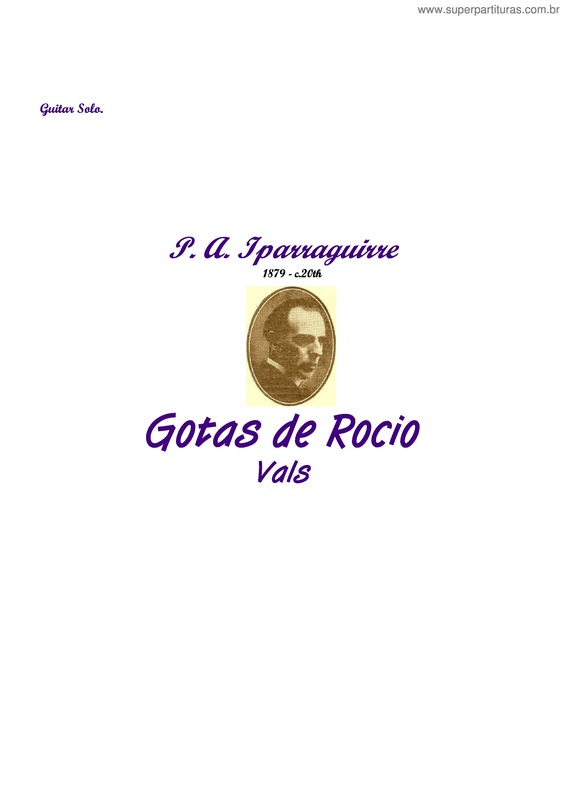 Partitura da música Gotas de Rocio v.3