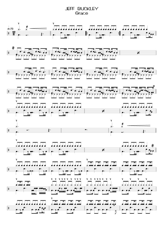 Partitura da música Grace