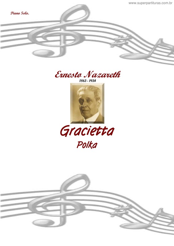 Partitura da música Gracietta v.3