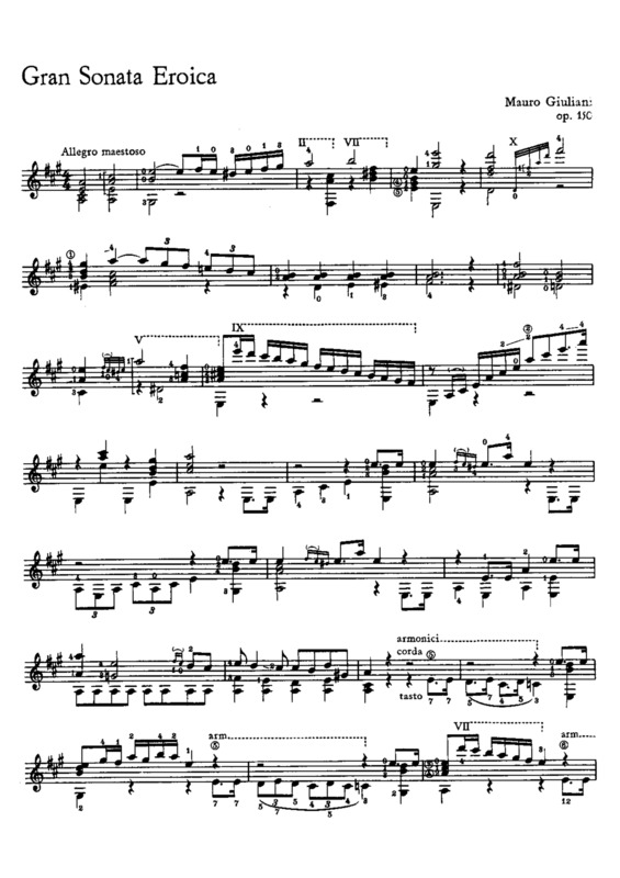 Partitura da música Gran Sonata Eroica