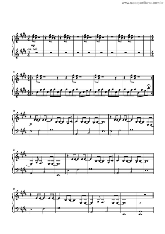 Partitura da música Grand Escape v.4