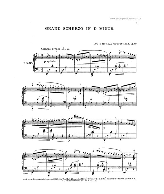 Partitura da música Grand Scherzo