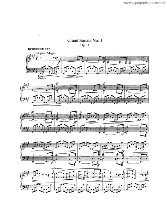 Partitura da música Grand Sonata No. 1