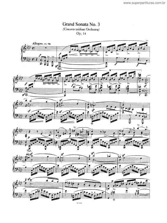 Partitura da música Grand Sonata No. 3