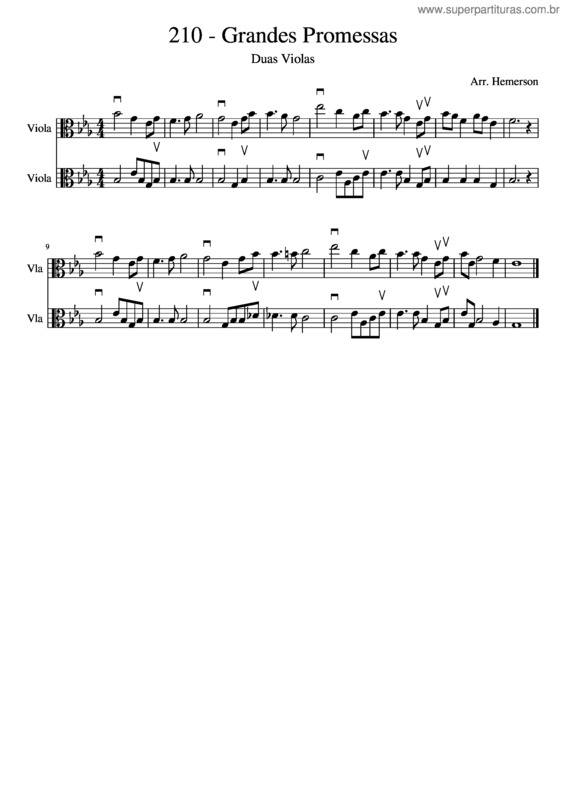Partitura da música Grandes Promessas v.2