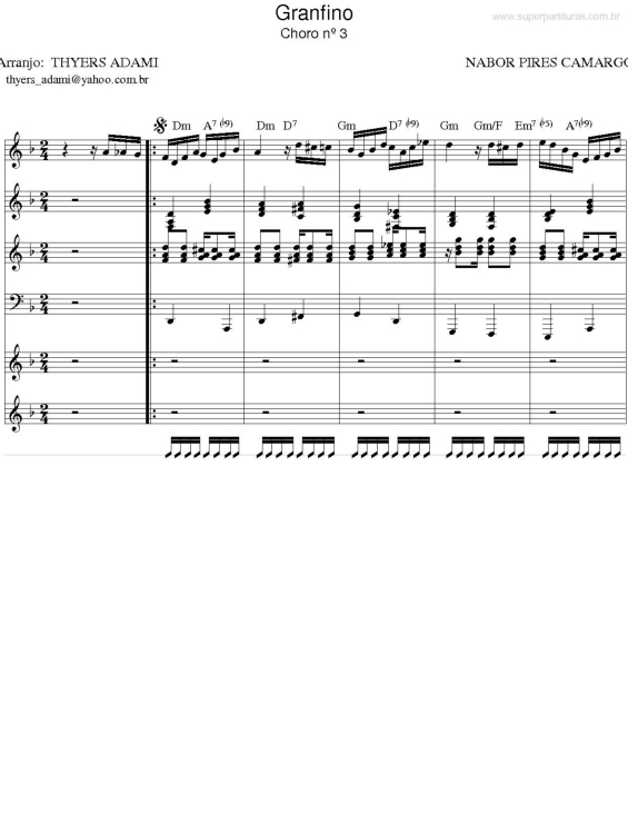 Partitura da música Granfino v.2