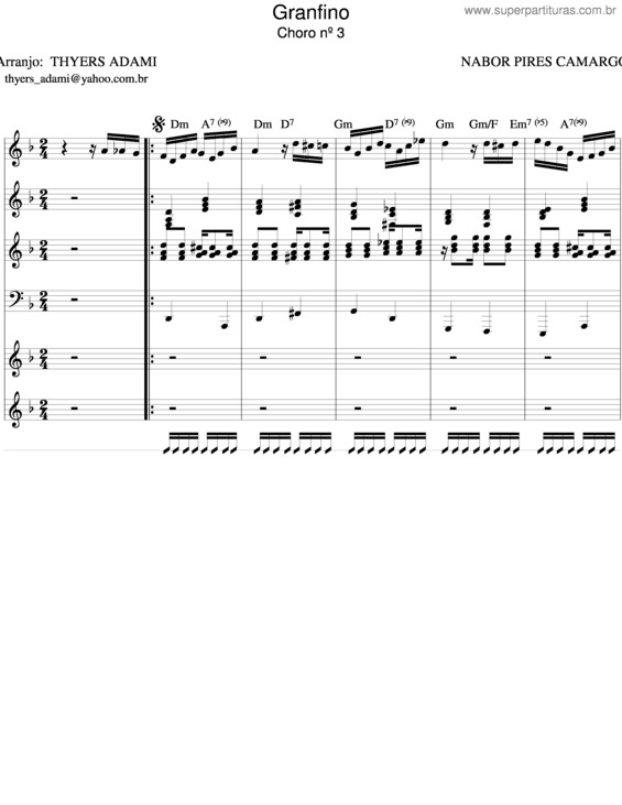 Partitura da música Granfino v.4