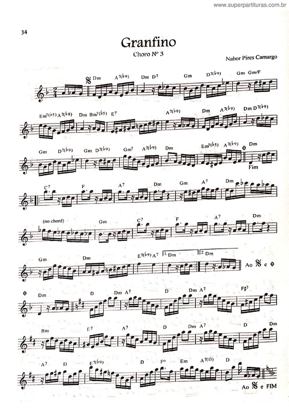 Partitura da música Granfino v.6