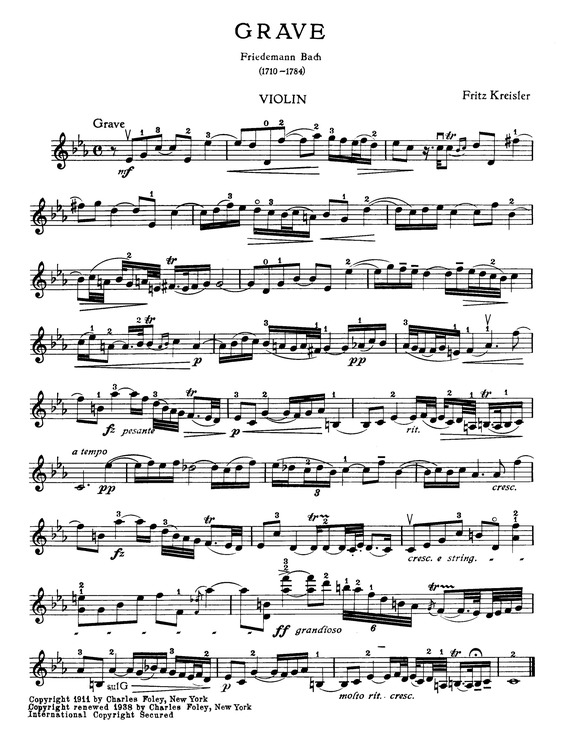 Partitura da música Grave v.2