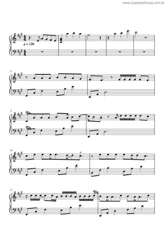 Partitura da música Graveto v.4