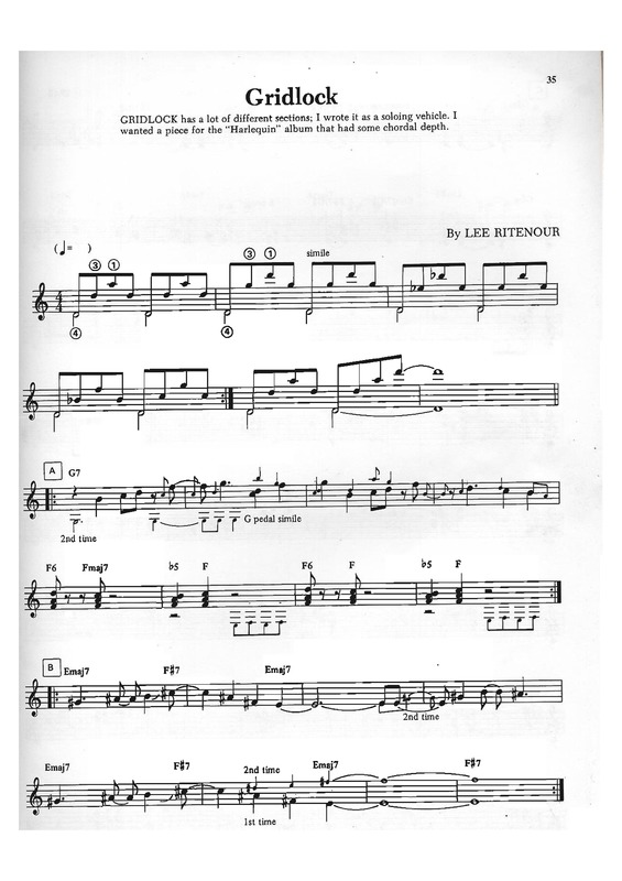 Partitura da música Gridlock