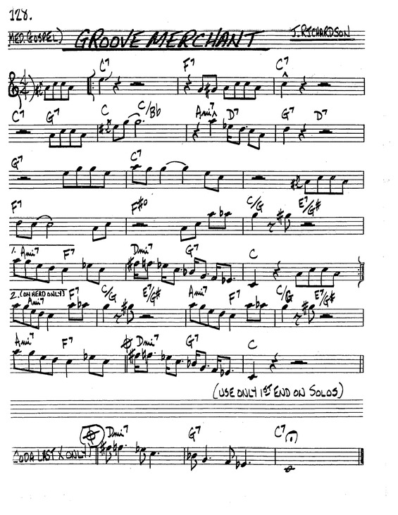 Partitura da música Groove Merchant v.8