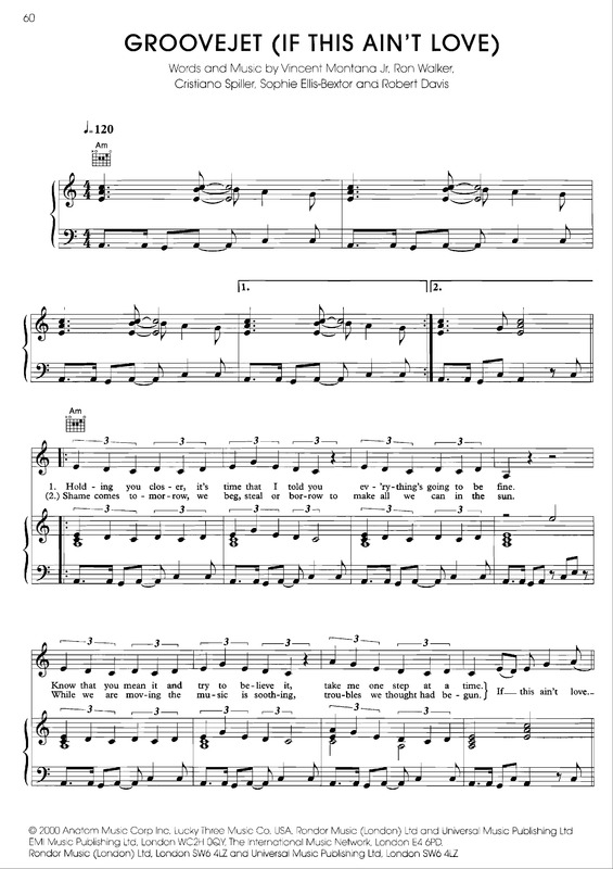 Partitura da música Groovejet (If Theis Ain´t Love)