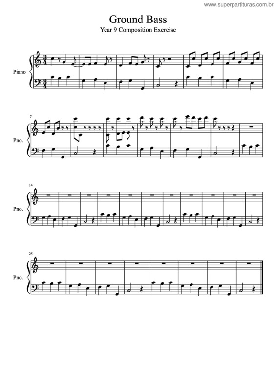 Partitura da música Ground Bass In Your Face...Lol Im Sorry